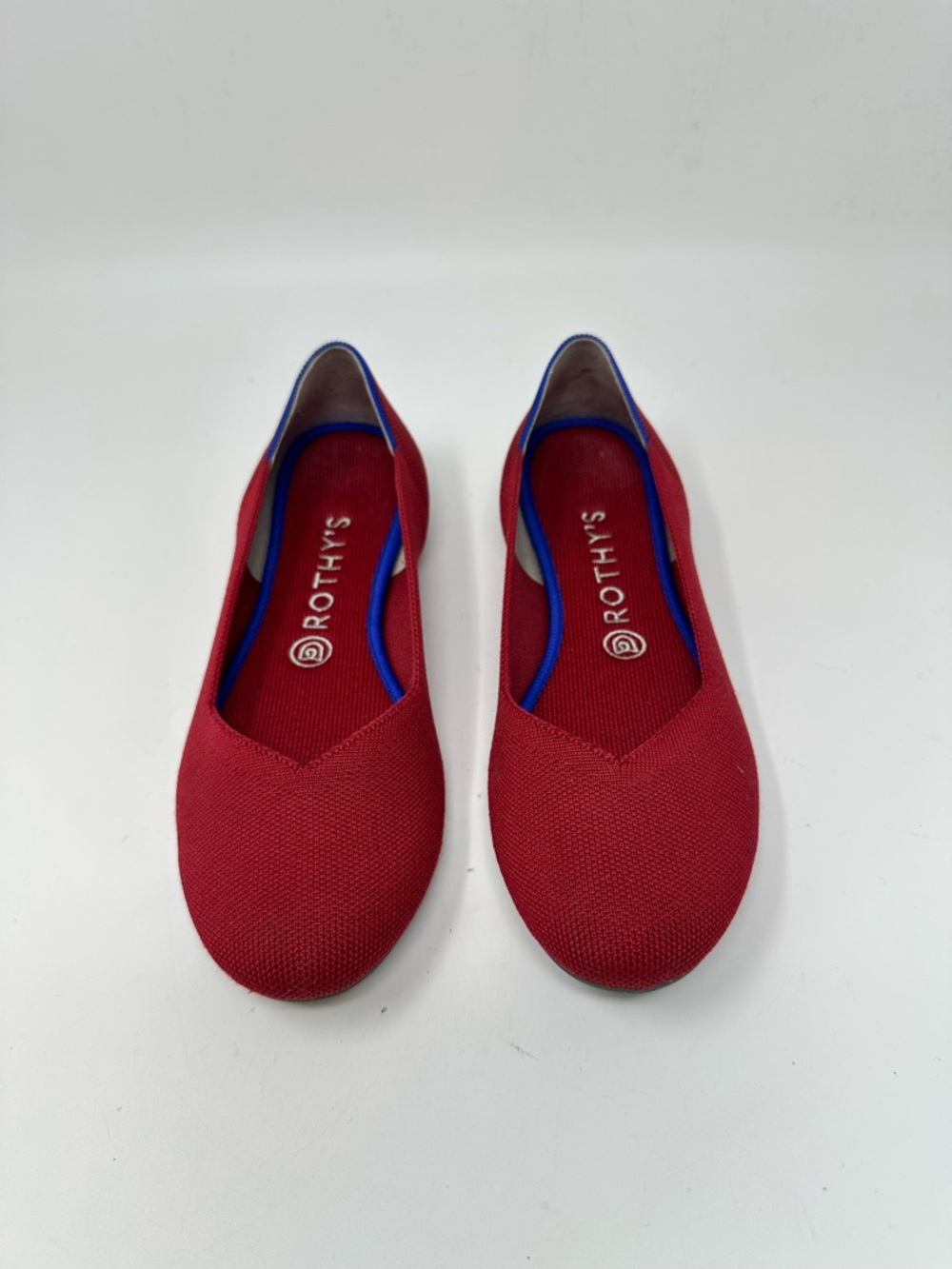 Rothy's The Flat Red Round Toe Slip-On Ballet Flat Size 9 - Picture 7 of 15